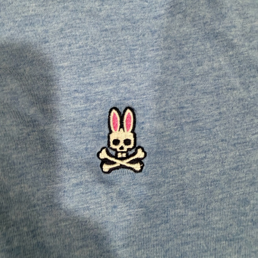 Psycho Bunny Men's Light Blue Short Sleeve Tee - Picture 2 of 8